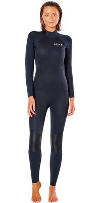 2023 Peak Womens Energy 4/3mm GBS Back Zip Wetsuit P3630L - Black